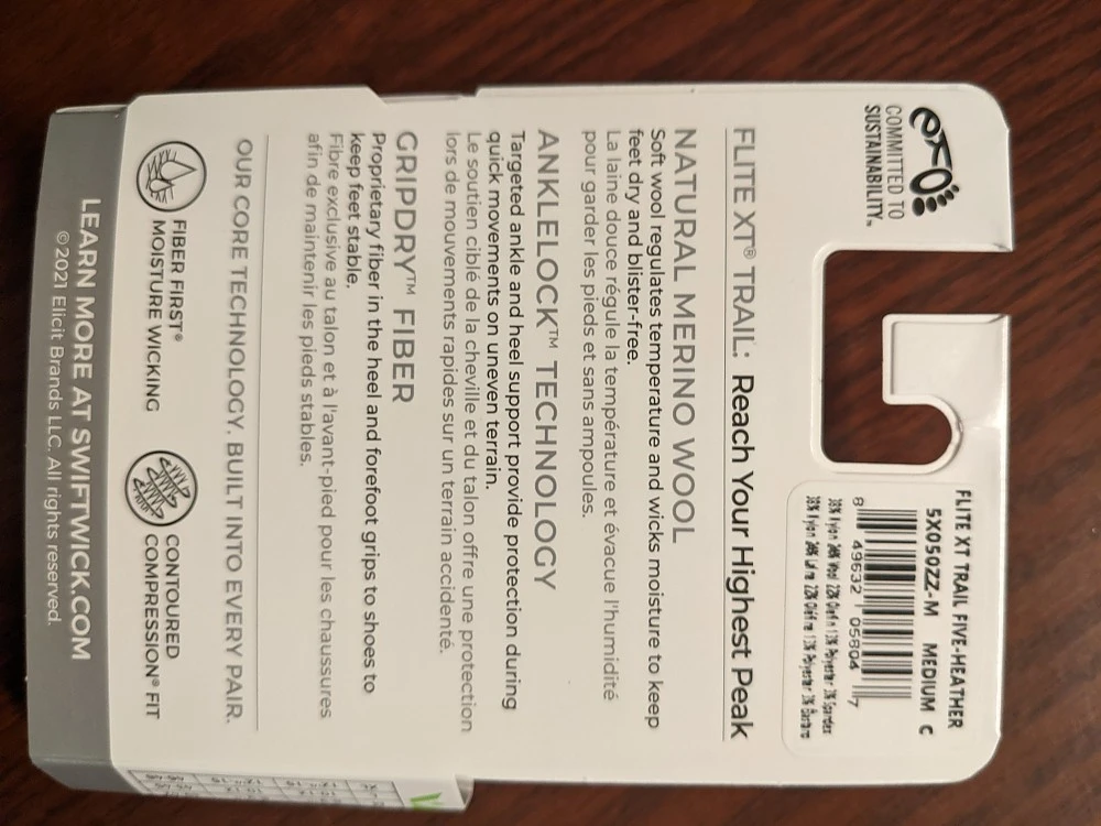 Swiftwick Flite XT Trail 9 Swiftwick Flite XT Trail - Image 7