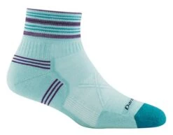 Darn Tough Vertex 1/4 Sock Ultra-Light Cushion -Vasque Store opplanet darn tough vermont vertex 1 4 ultra lightweight with cushion socks womens 1019 glacier s darn 1main